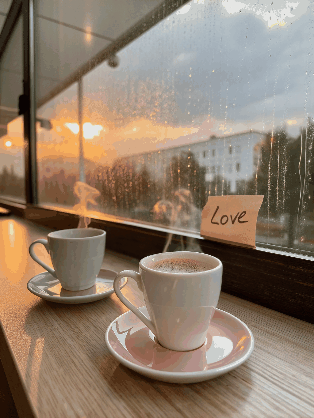 First meeting at a coffee shop